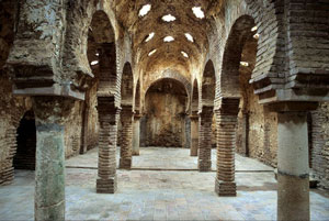 Vista interior de los baños  