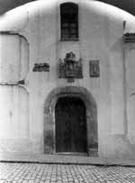 Estado de la fachada del Hospital Real en el año 1926