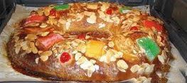 Roscón de reyes tradicional