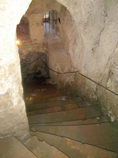 escalera de la mina 